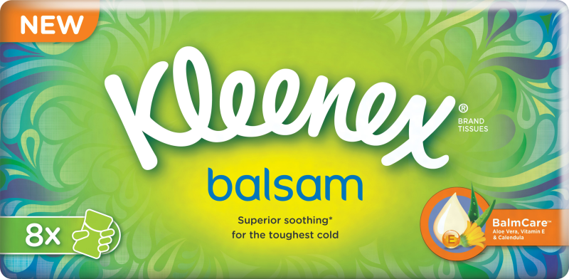 Kleenex Balsam Näsduk 8-pack 8 x 9 st