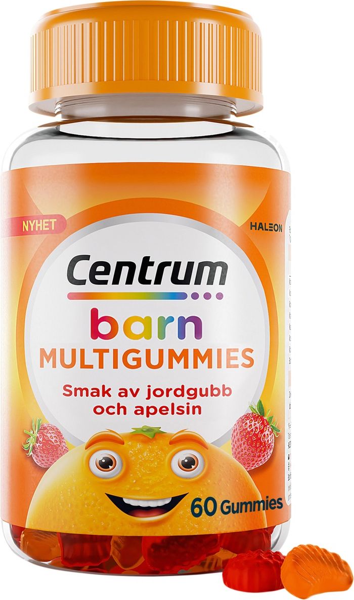 Centrum barn Multivitamin Gummies, jordgubb & apelsin