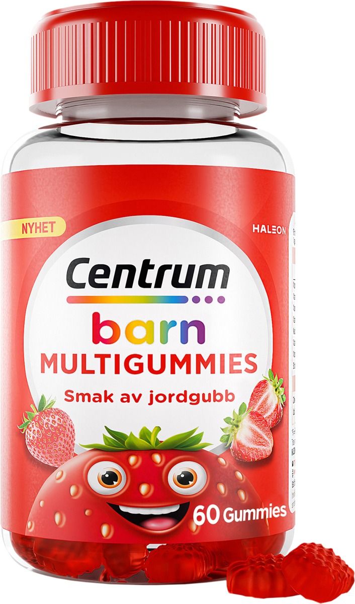 Centrum Multigummies barn jordgubb 60 st