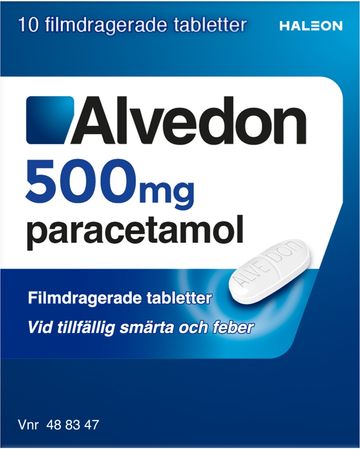 Alvedon, filmdragerad tablett 500 mg