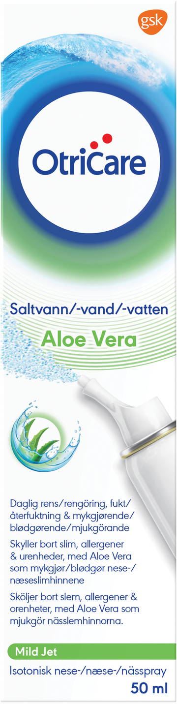 OtriCare Saltvattenspray med Aloe Vera 