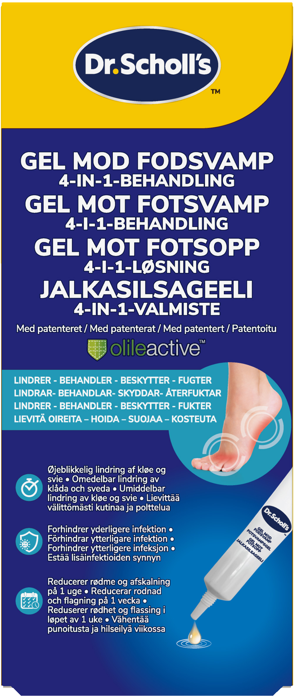 Dr. Scholl's Gel mot fotsvamp 4-in-1