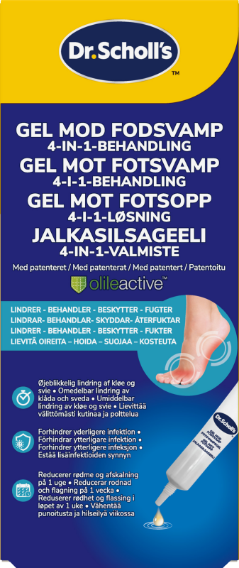 Dr. Scholl's Gel mot fotsvamp 4-in-1