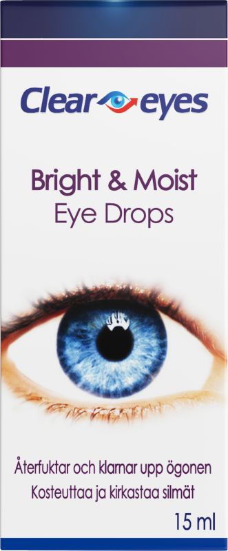 ClearEyes Bright & Moist ögondroppar 15 ml