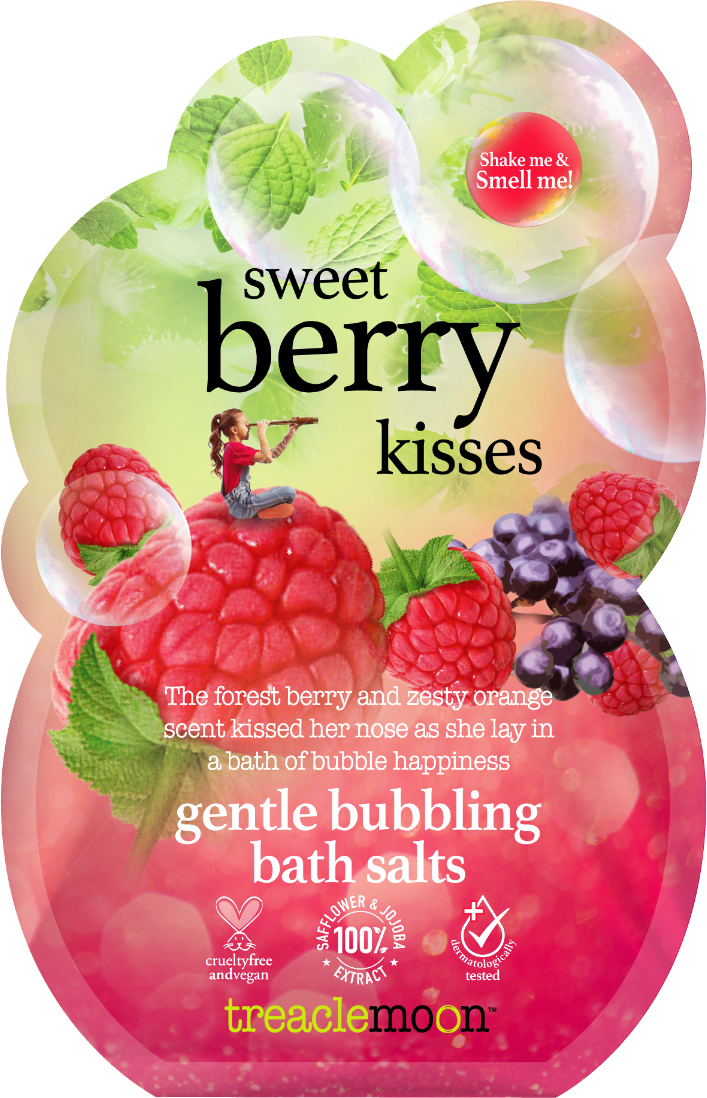Treaclemoon Sweet Berry Kisses Gentle Bubbling Bath Salt 80g