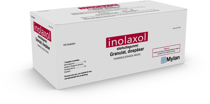 Inolaxol, granulat i dospåse