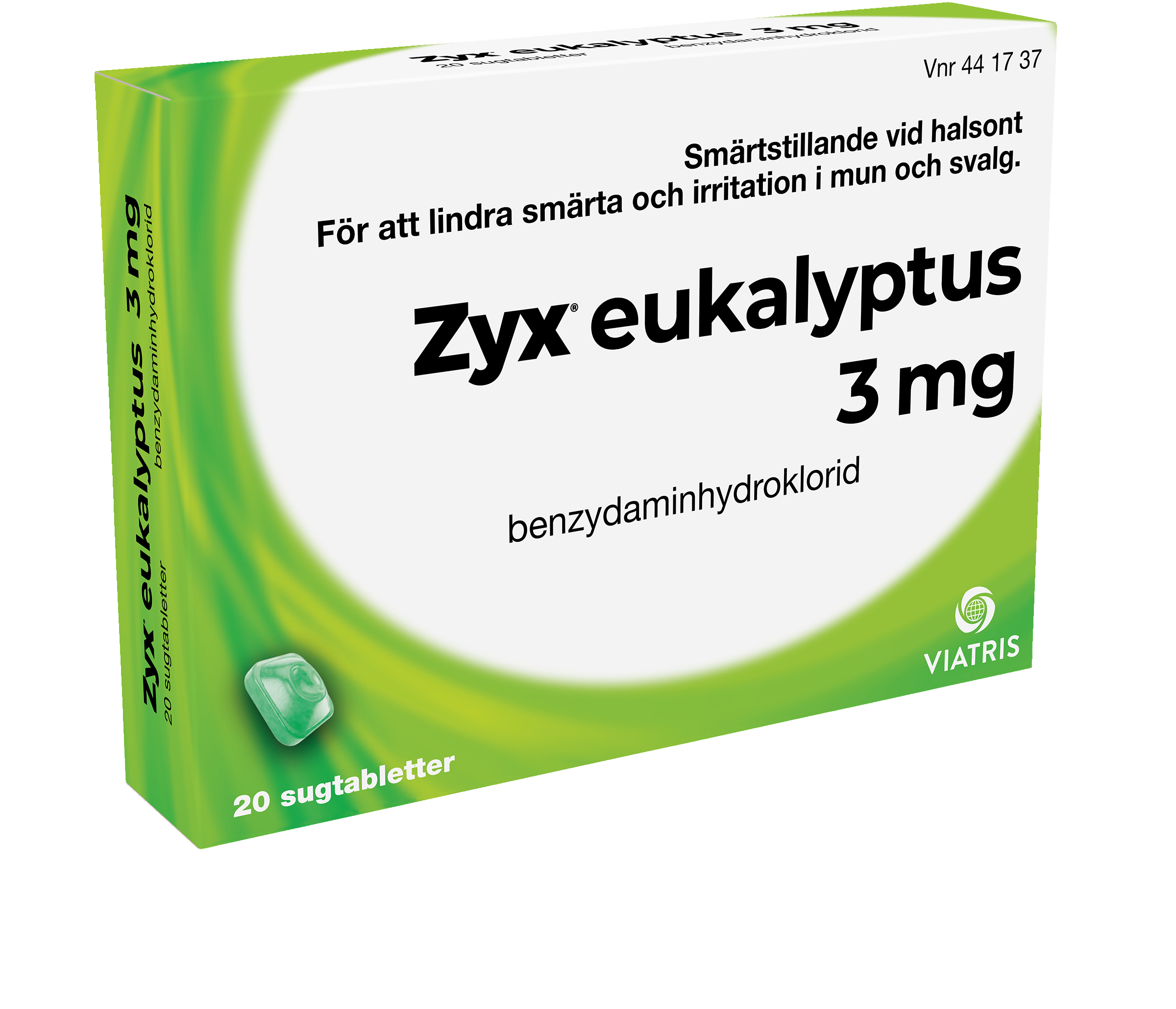 Zyx eukalyptus, sugtablett 3 mg