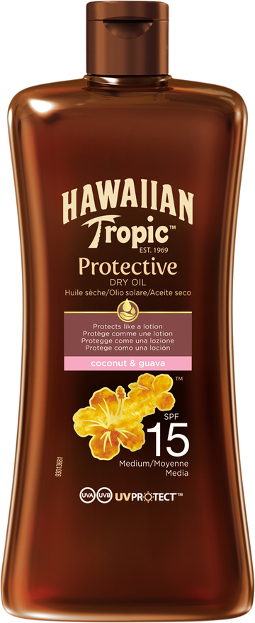 Hawaiian Tropic Glowing Protection Dry Oil SPF15