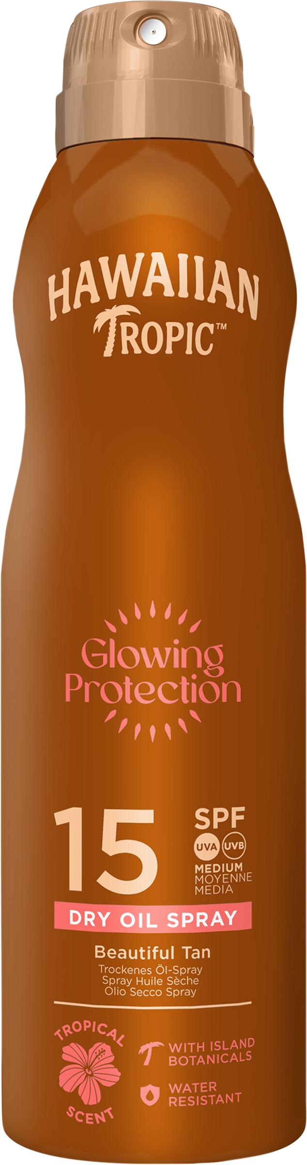 Hawaiian Tropic Glowing Protection Oil C-Spray SPF15 177 ml