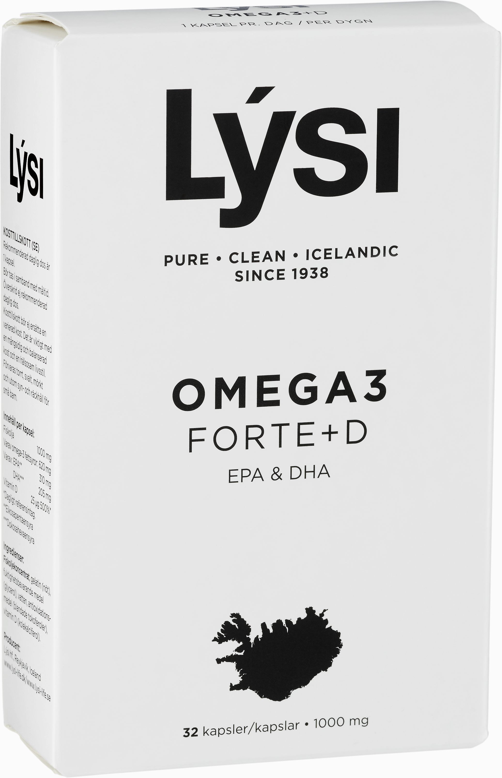 Lýsi Lysi Omega-3 Forte + D 32 st