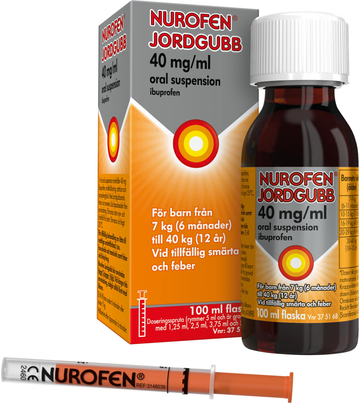 Nurofen Jordgubb, oral suspension 40 mg/ml
