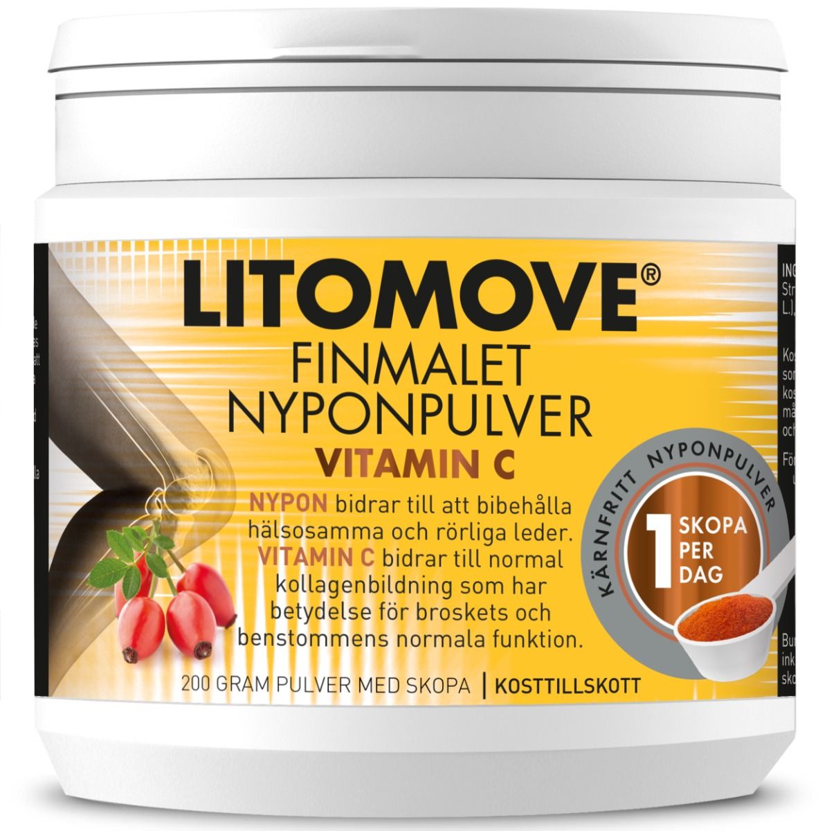 Litomove Nyponpulver Vitamin C