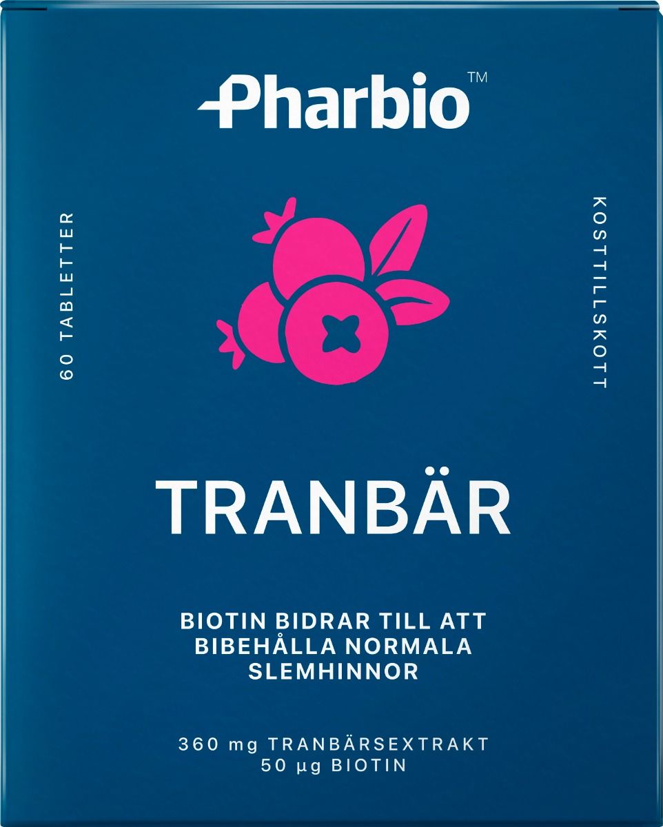 Orkla Care AB Pharbio Tranbär 60 st