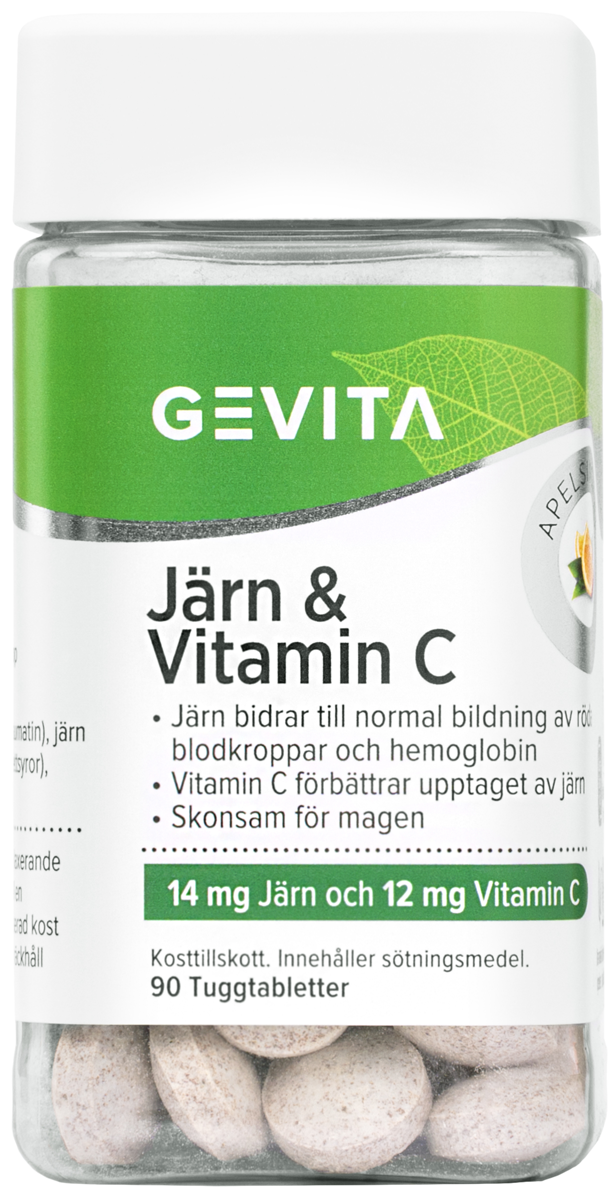 Orkla Care AB Gevita Järn & Vitamin C 90 st