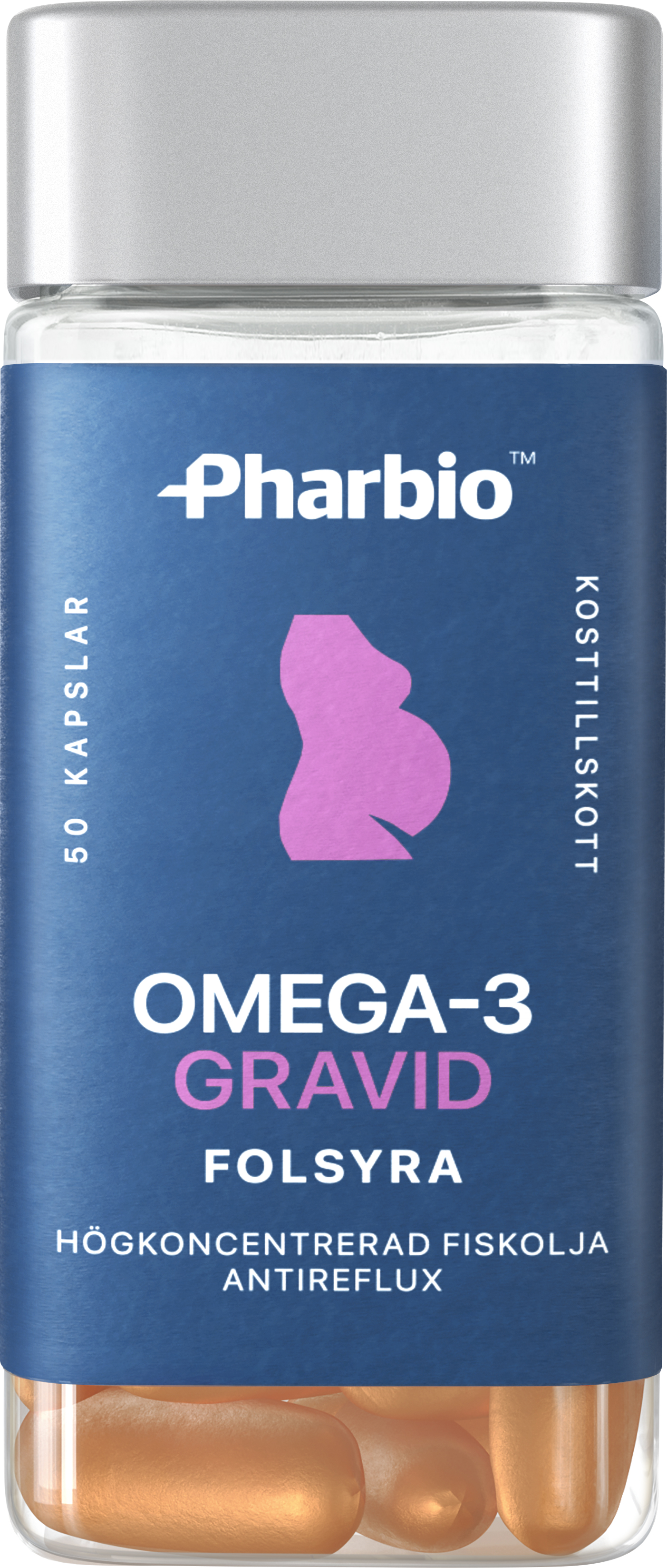 Orkla Care Sweden AB Pharbio Omega-3 Gravid 50 st