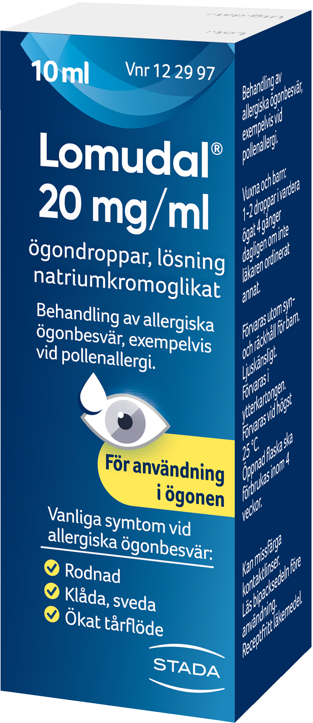 Lomudal, ögondroppar, lösning 20 mg/ml