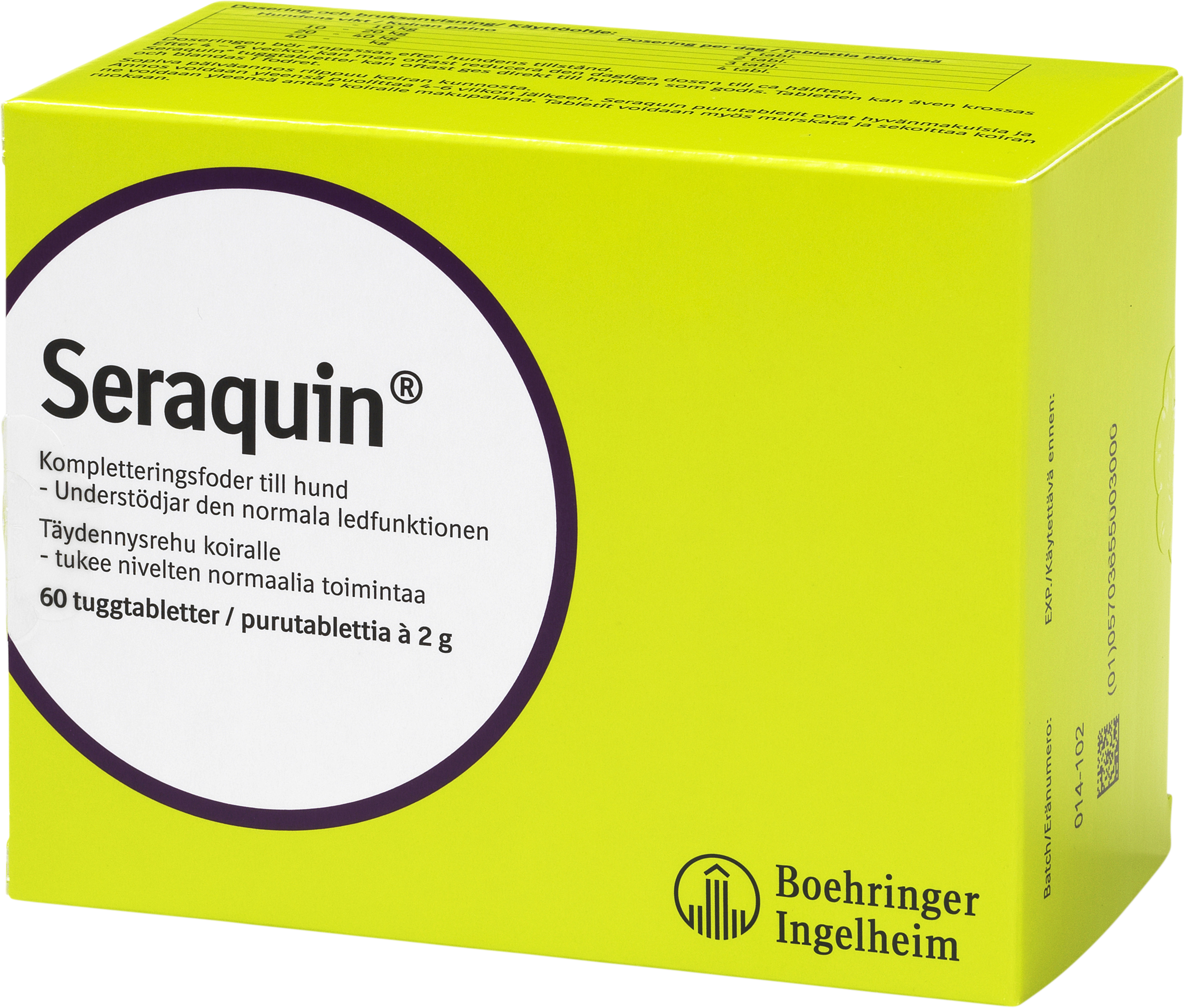 Boehringer Ingelheim Vet Seraquin tuggtablett 2 g 60 st