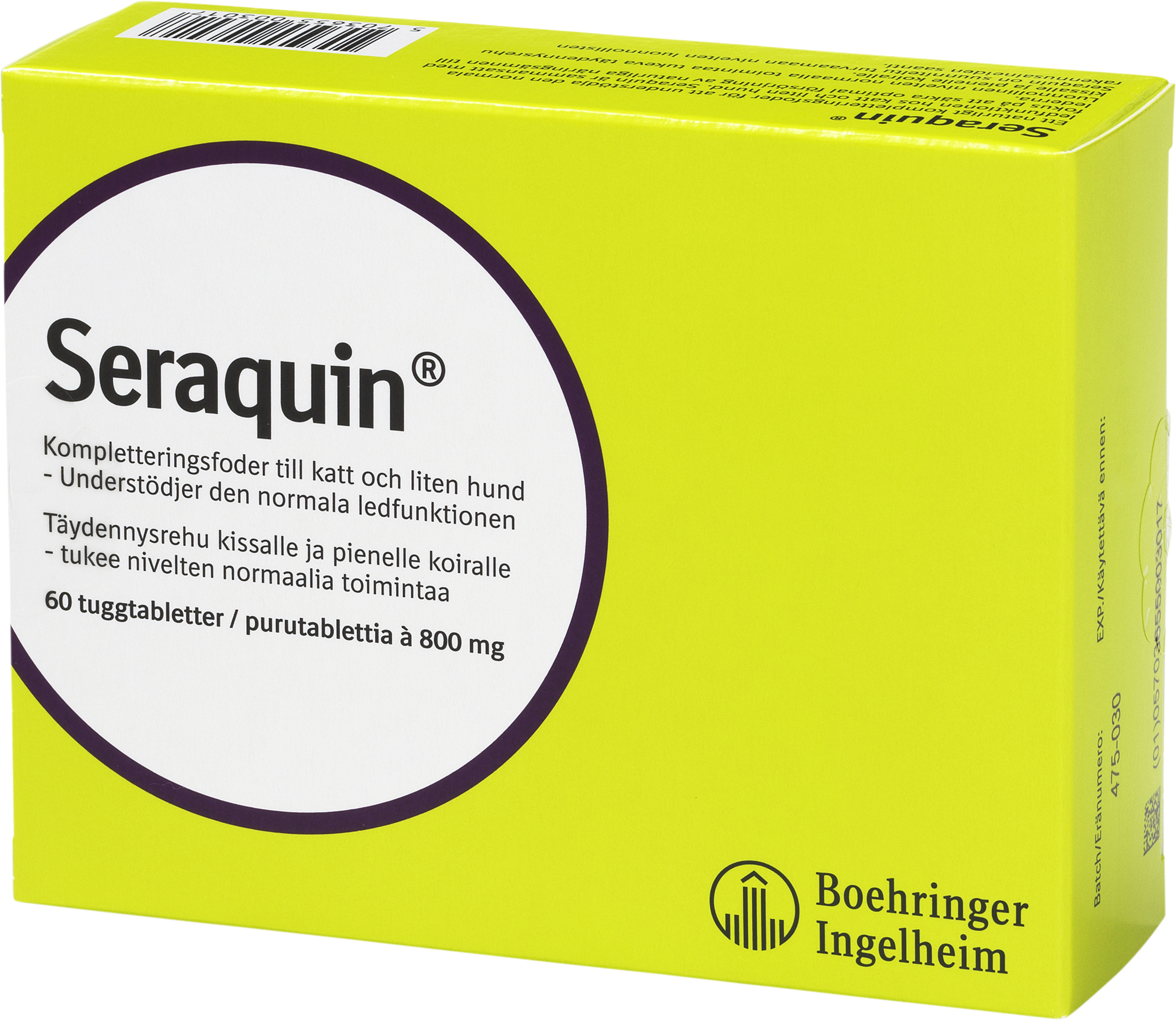 Boehringer Ingelheim Vet Seraquin tuggtablett 800 mg 60 st