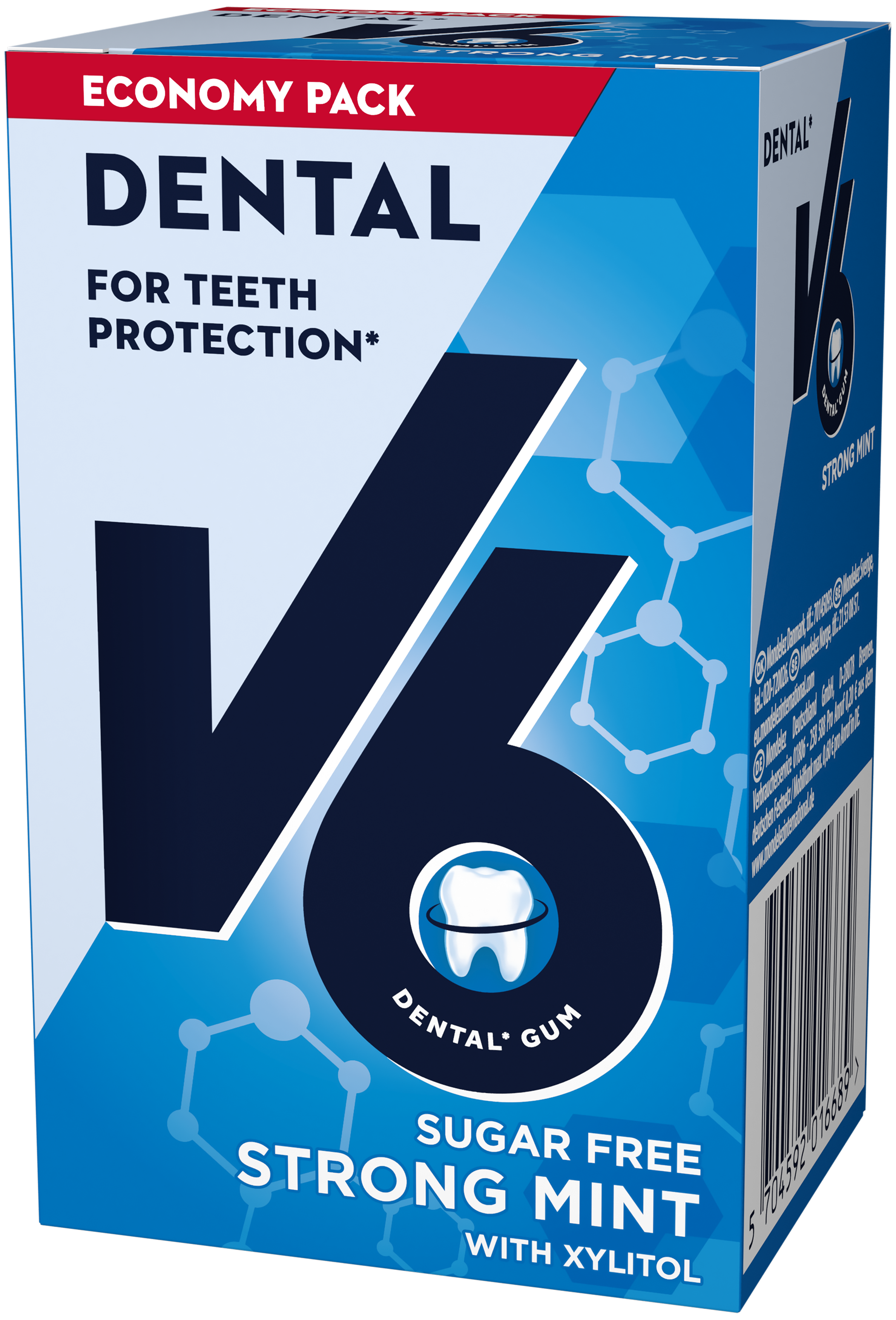 Mondelez Sverige AB V6 Dental Strong Mint 50 st