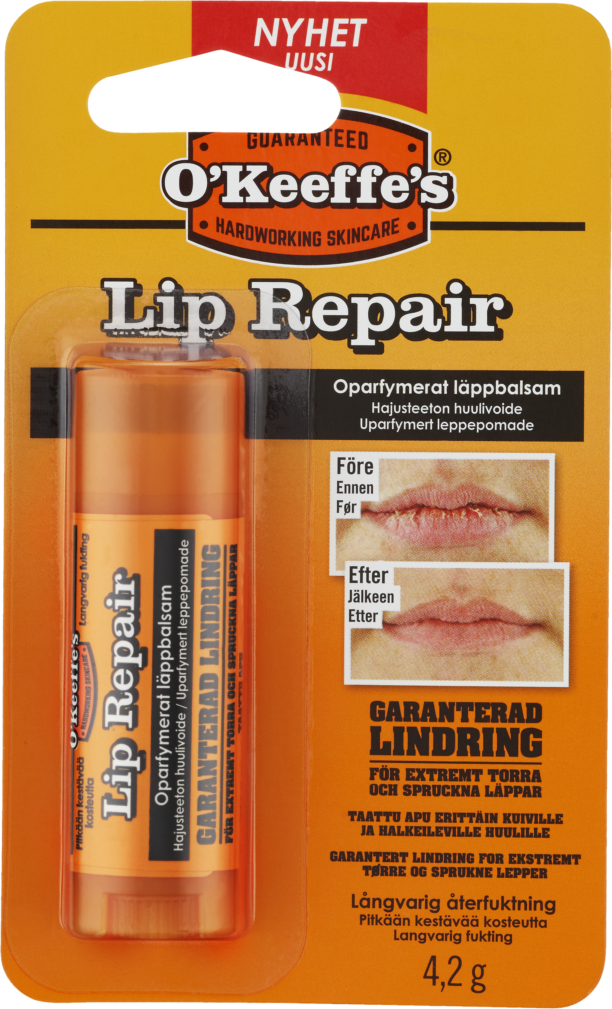 Denado AB O’Keeffe’s Lip Repair oparfymerad 4,2 g