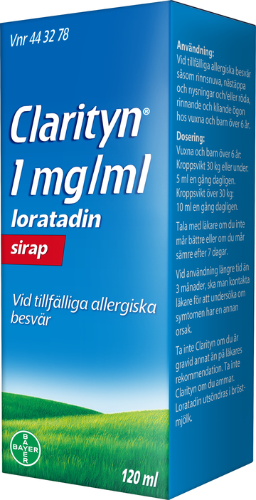 Clarityn, sirap 1 mg/ml