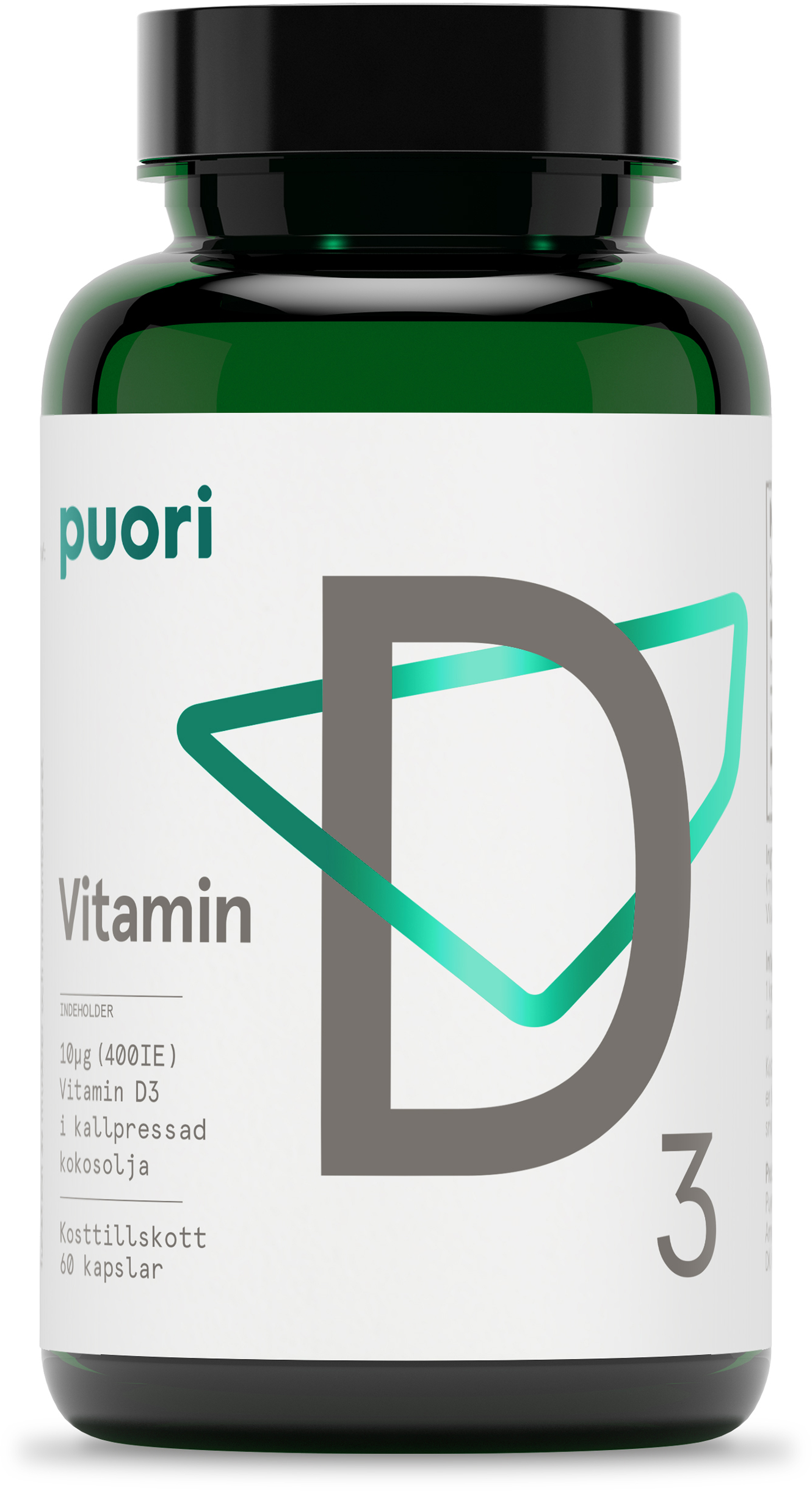 Puori APS Puori D3 D-vitamin 400 IE 60 st