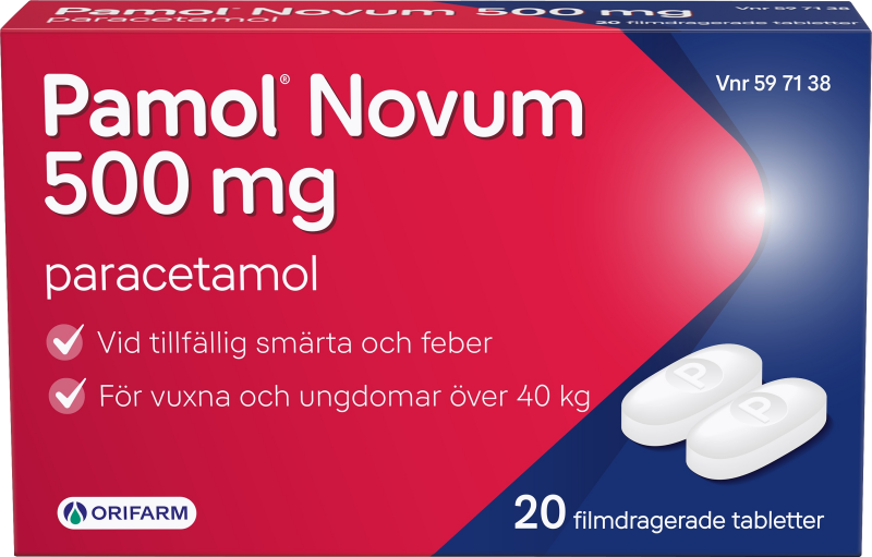 Pamol Novum, filmdragerad tablett 500 mg