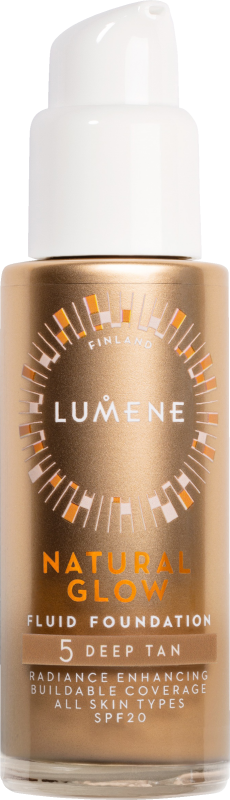 Lumene Natural glow fluid foundation spf20 5 deep tan 30 ml