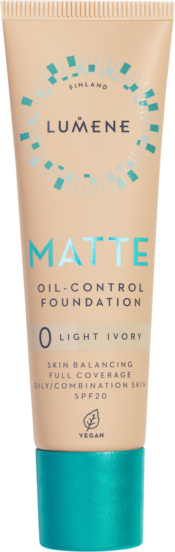 Lumene Matte oilcontrol foundation spf 20 0 light ivory
