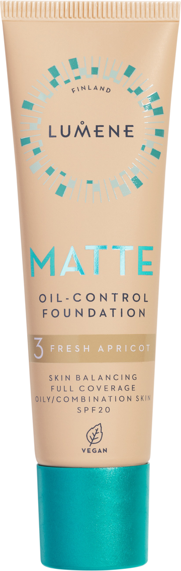 Lumene Matte oilcontrol foundation spf 20 3 fresh apricot