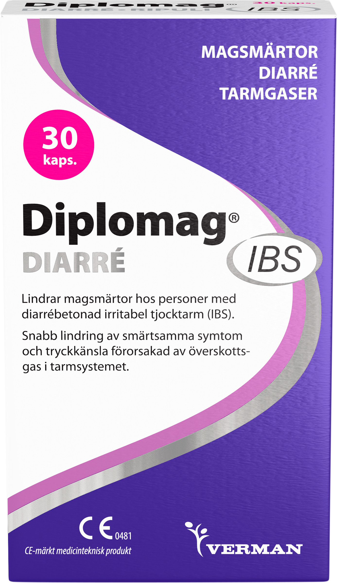 Verman Sverige AB Diplomag IBS Diarré 30 st