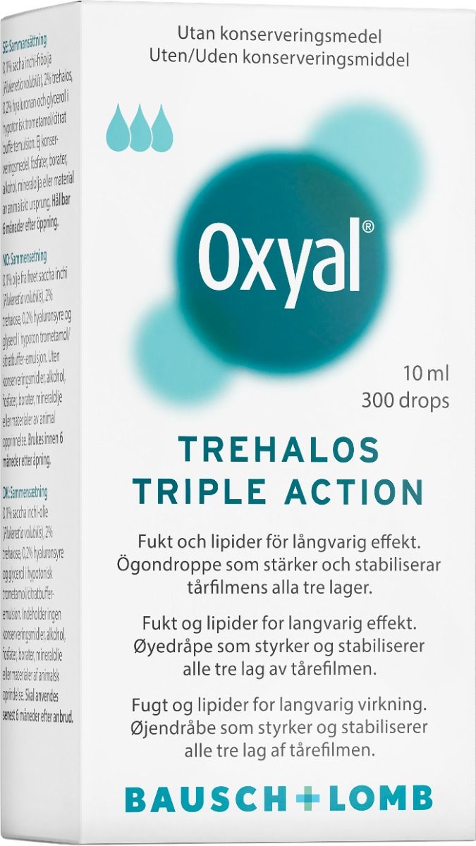 Bausch & Lomb Oxyal Trehalos Triple Action 10 ml