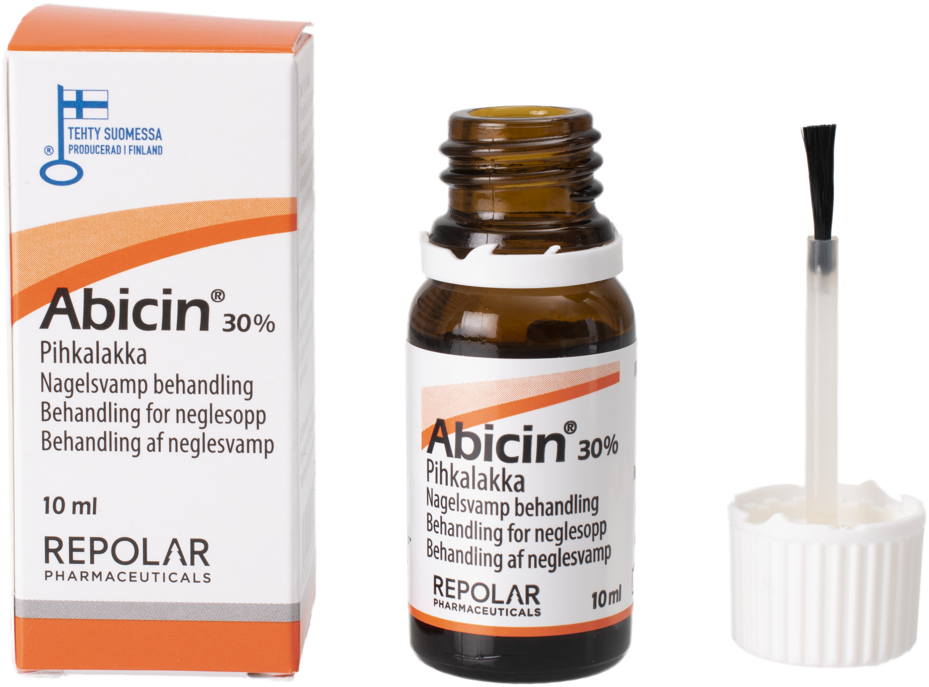 Repolar Pharmaceuticals Oy Abicin 30% Kådlack 10 ml