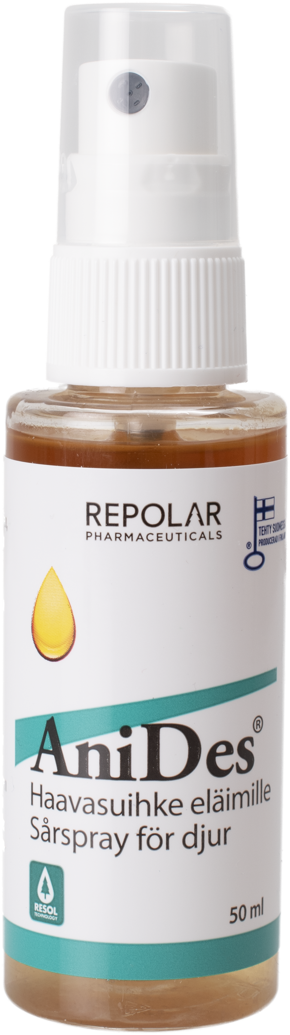 Repolar Pharmaceuticals Oy AniDes AniDes Sårspray 50 ml