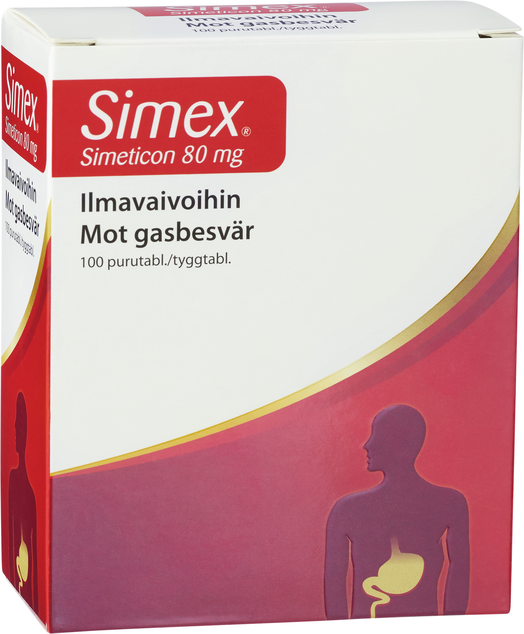 MedFour AB Simex Tuggtablett Simetikon 8 mg 80 g