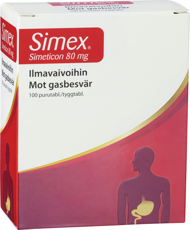 Simex Tuggtablett Simetikon 80 mg