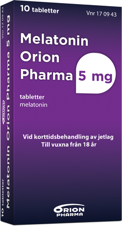 Melatonin Orion Pharma, tablett 5 mg