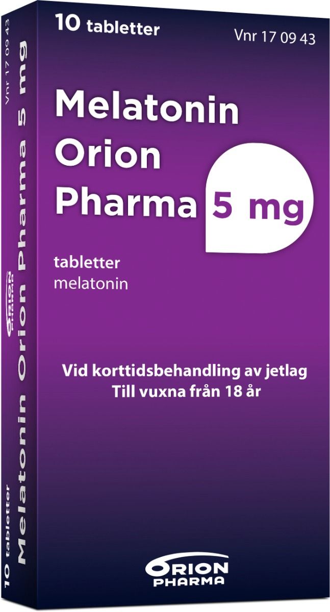 Melatonin Orion Pharma, tablett 5 mg