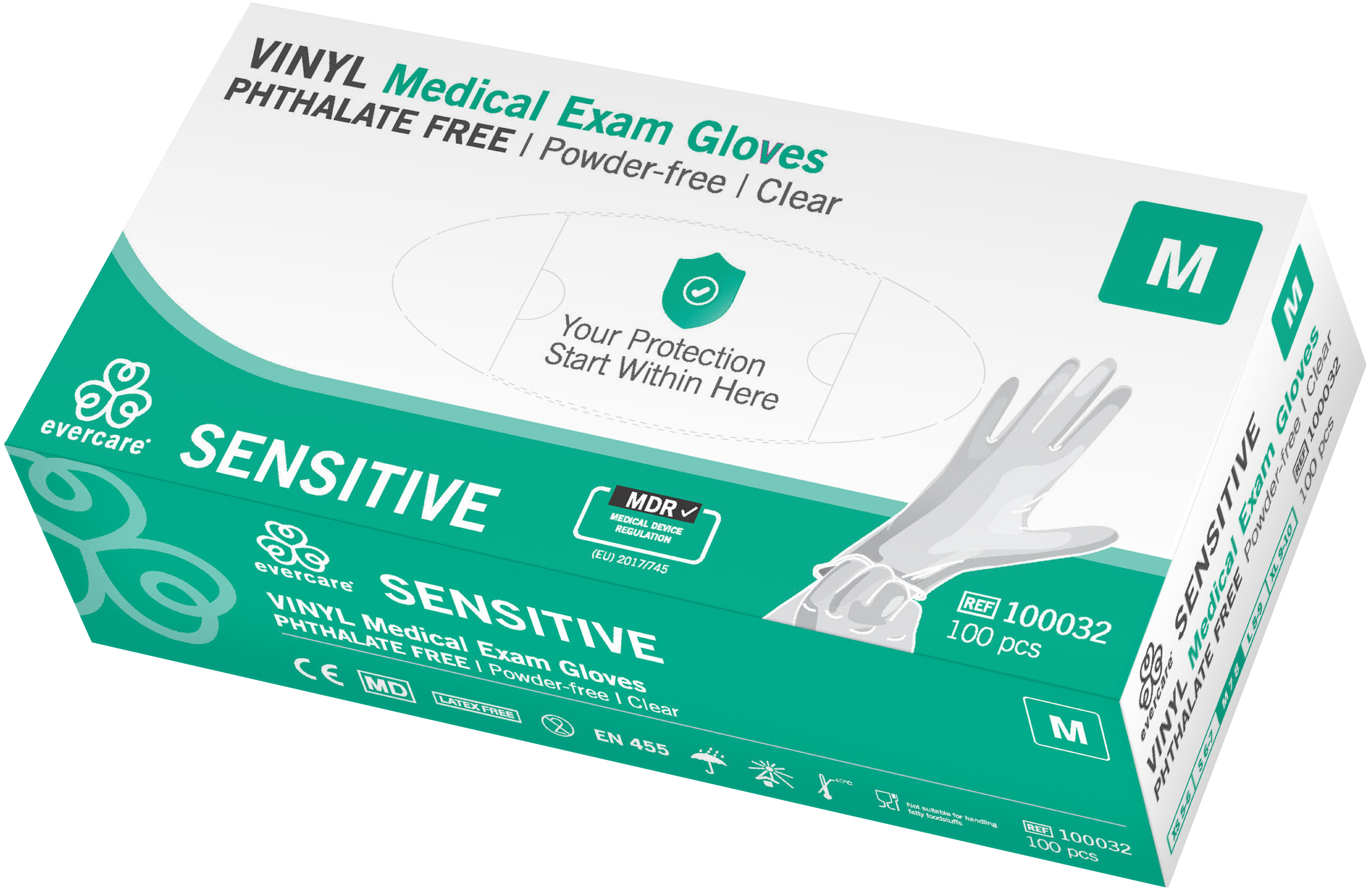 Evercare vinylhandskar M