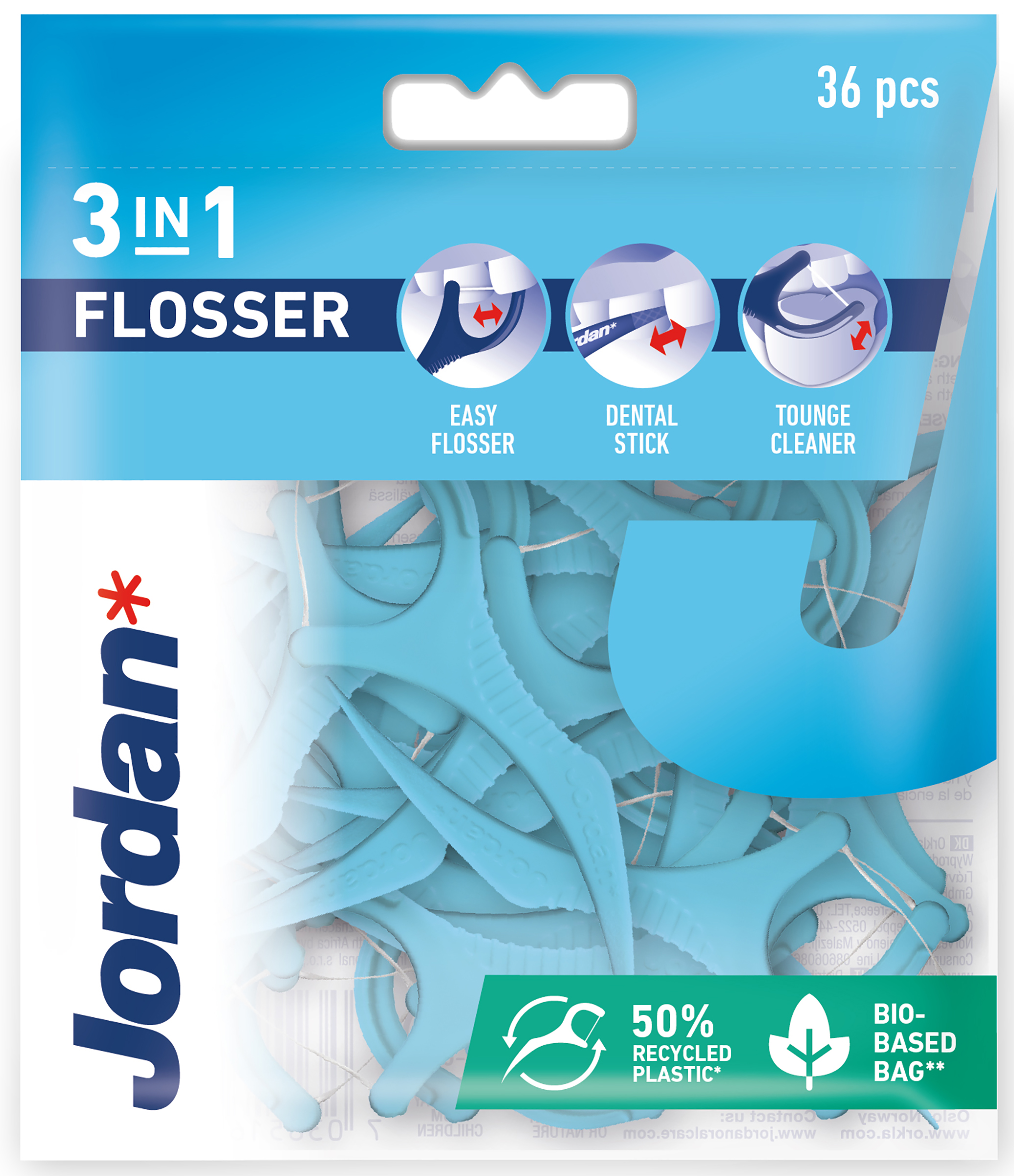 Orkla Care AB Jordan 3-in-1 Flosser 36 st