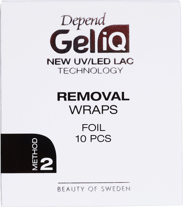 Depend Gel iQ Rem Wraps Foil 10pcs 