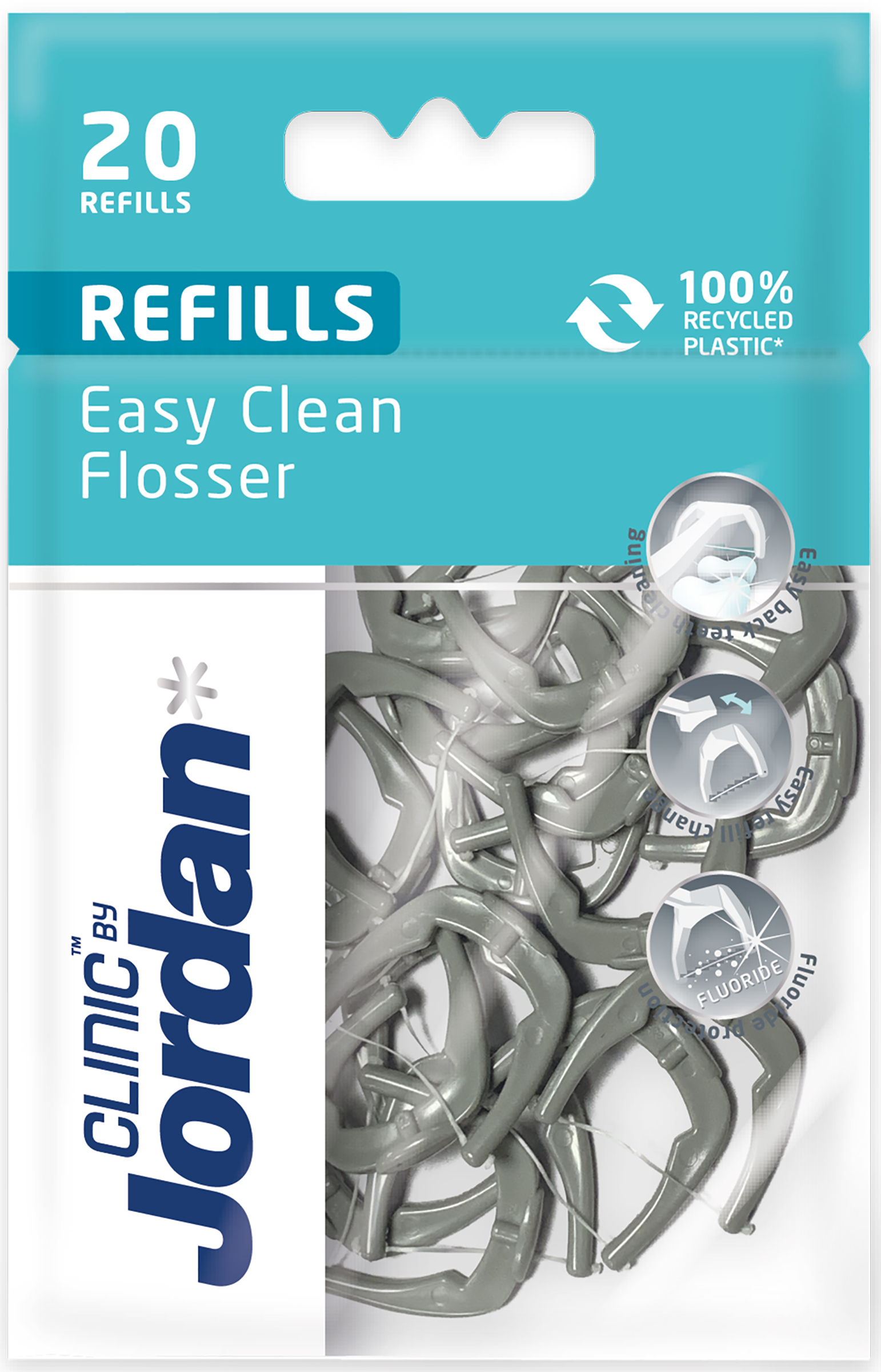 Orkla Care AB Jordan Easy Clean Flosser Refill 20 st