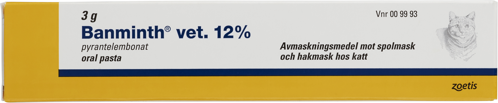 Banminth vet., oral pasta 12 %
