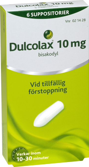 Dulcolax, suppositorium 10 mg STADA Nordic ApS