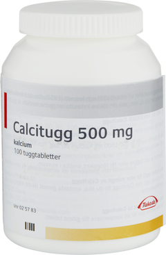 Calcitugg, tuggtablett 500 mg