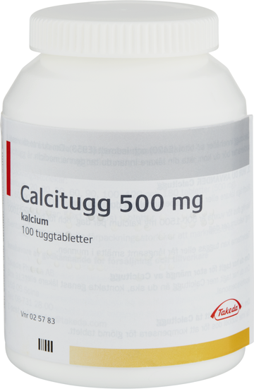 Calcitugg, tuggtablett 500 mg
