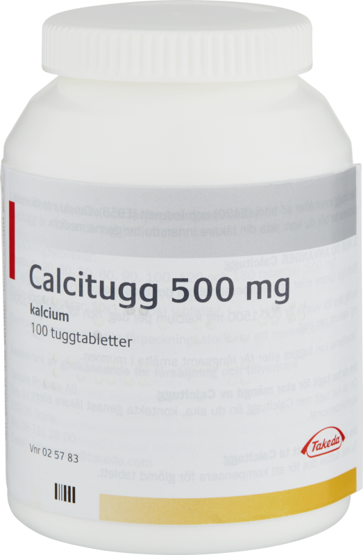 Calcitugg, tuggtablett 500 mg