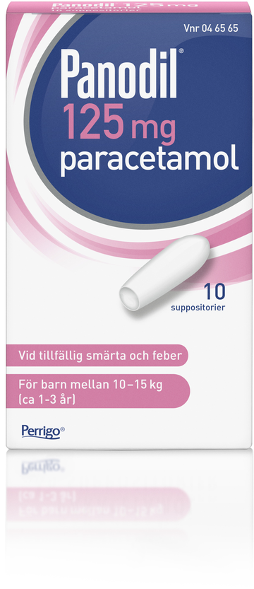Panodil, suppositorium 125 mg