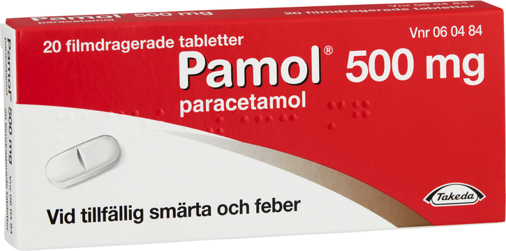 Pamol, filmdragerad tablett 500 mg