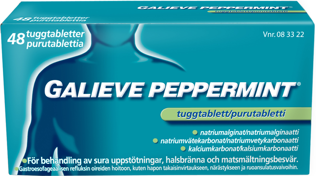 Galieve Peppermint, Tuggtablett